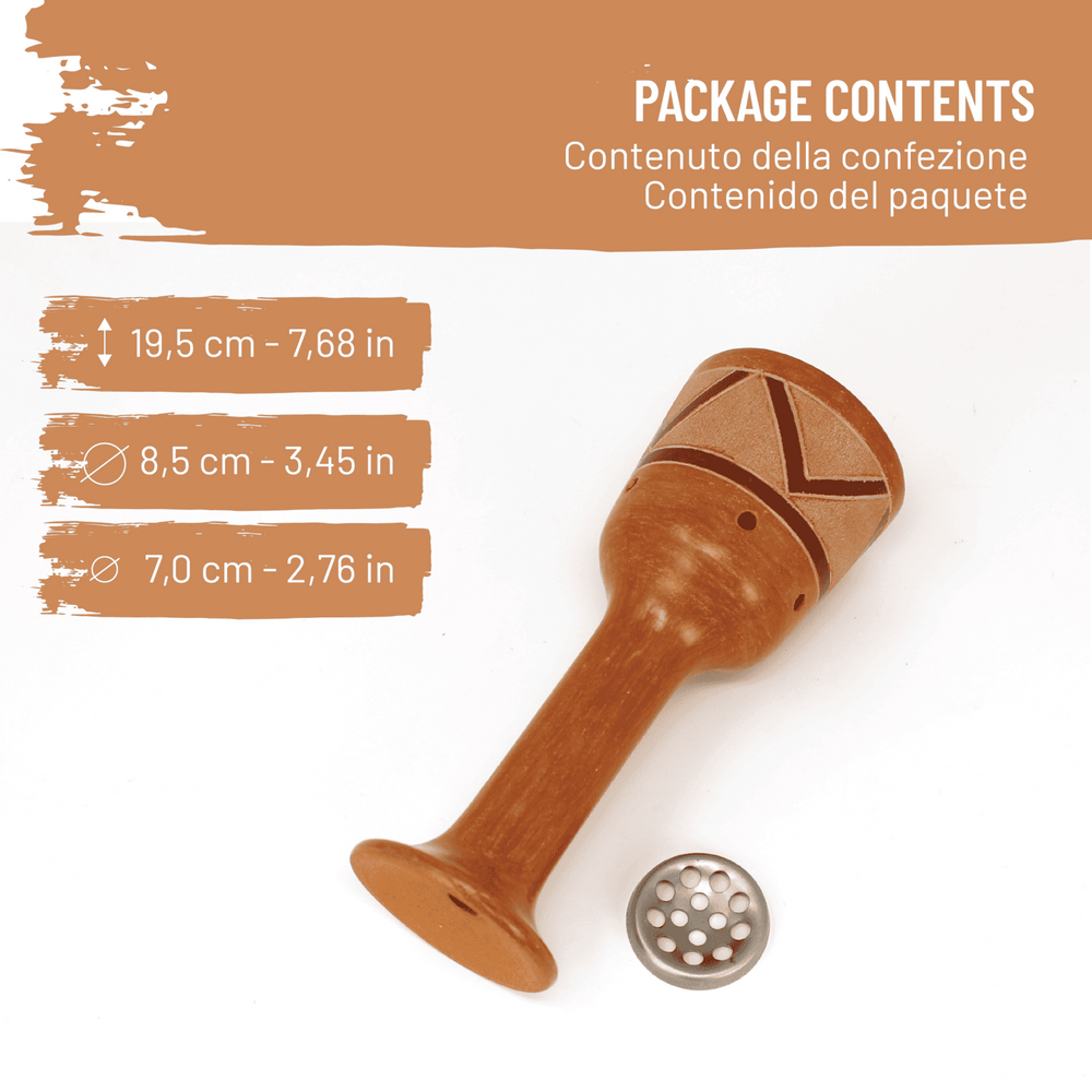 Copalera Sahumador Braciere in Terracotta per Incensi - dettaglio 2