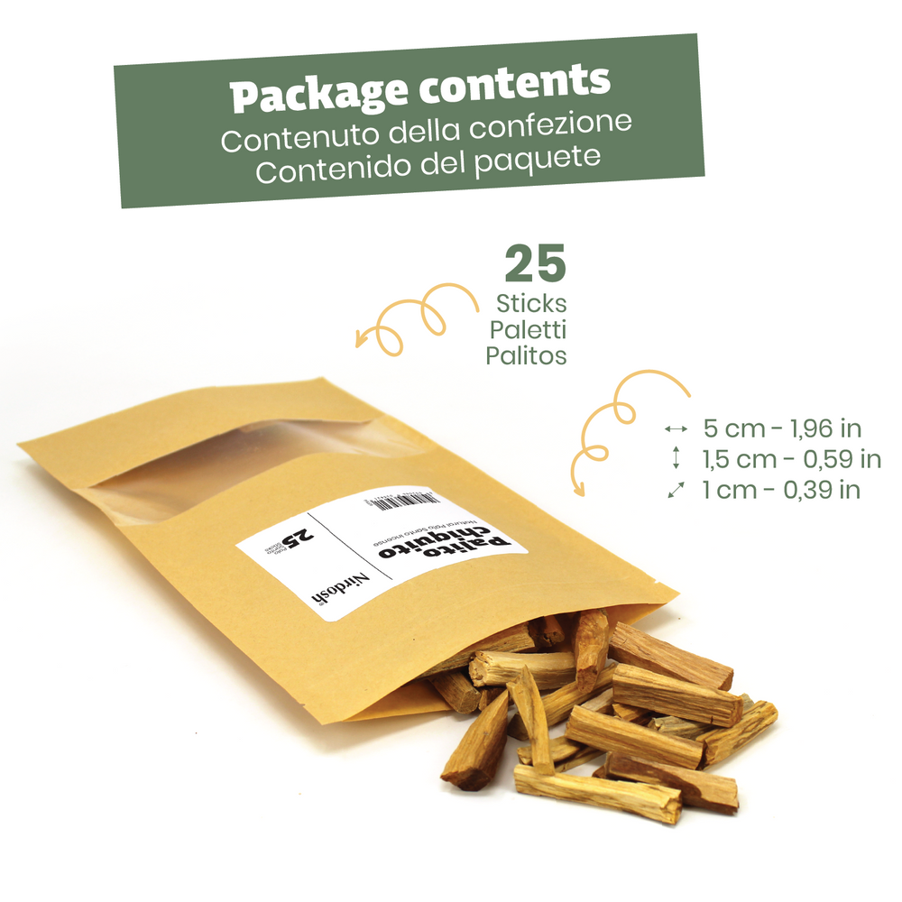 Sahumito Palo Santo Ecuador - Incenso 100% Naturale per Sublimazione - dettaglio 2