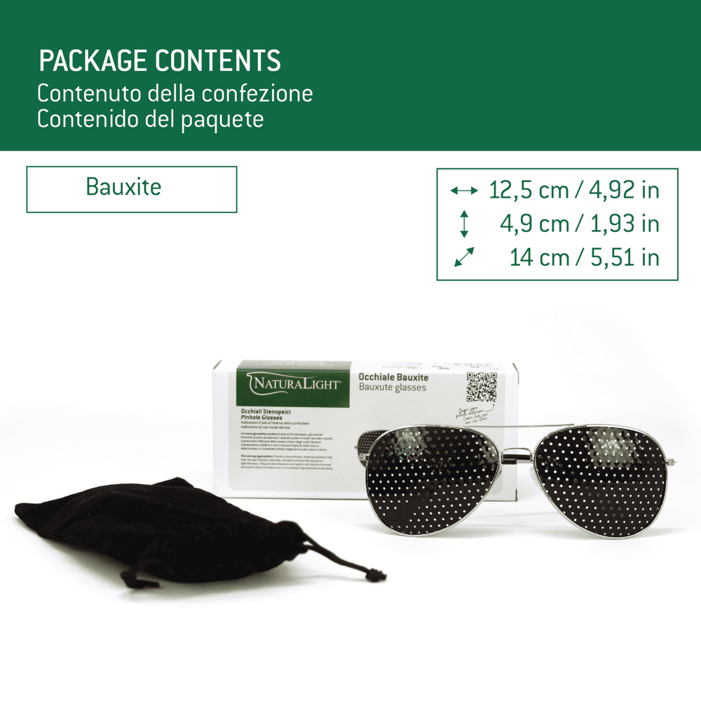 Occhiale Naturalight® Bauxite - Occhiali Stenopeici per Ginnastica Oculare - dettaglio 2