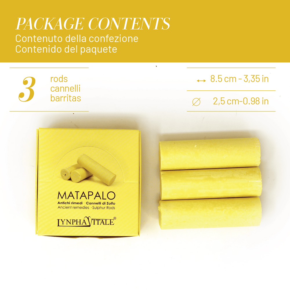MATAPALO - Pack 3 Cannelli di Zolfo - dettaglio 2