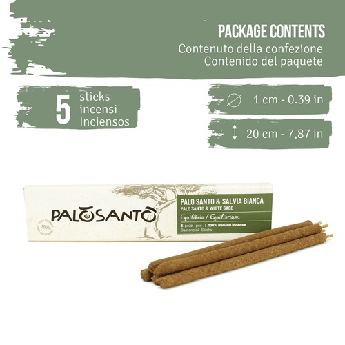 Bastoncini Incenso Palo Santo e Salvia Bianca - dettaglio 2