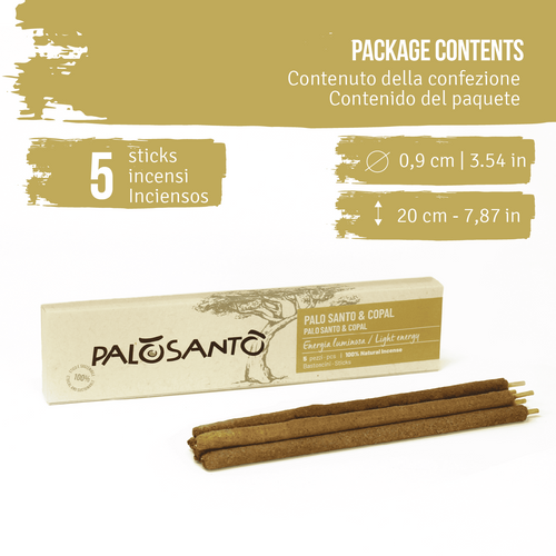 Bastoncini Incenso Palo Santo e Copal - dettaglio 2
