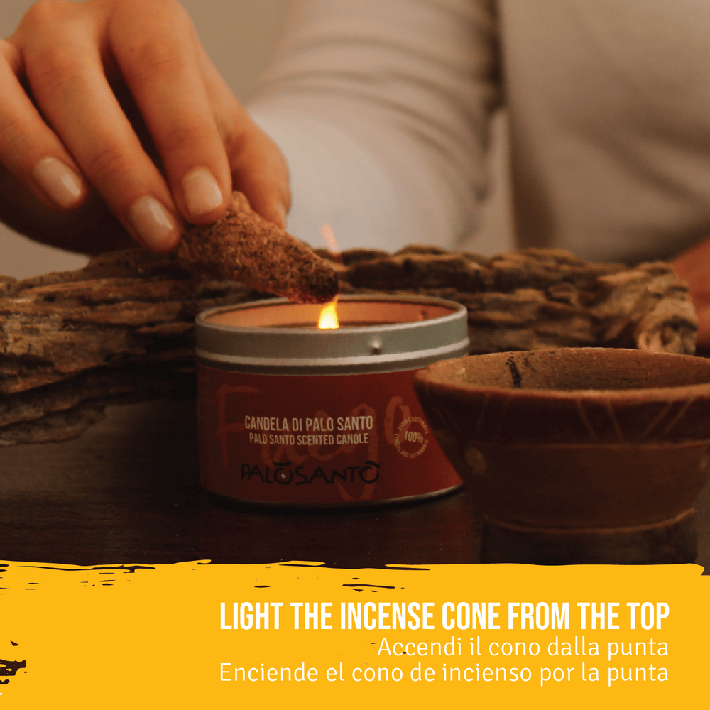 Incenso in Coni di Palo Santo 'Amarillo' Naturale ed Ecosostenibile - dettaglio 5