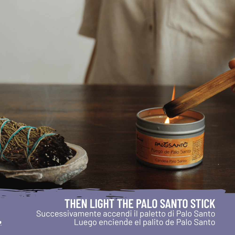 Ginepro & Palo Santo - Smudge e Paletto Incenso Naturale ed Ecosostenibile - dettaglio 5