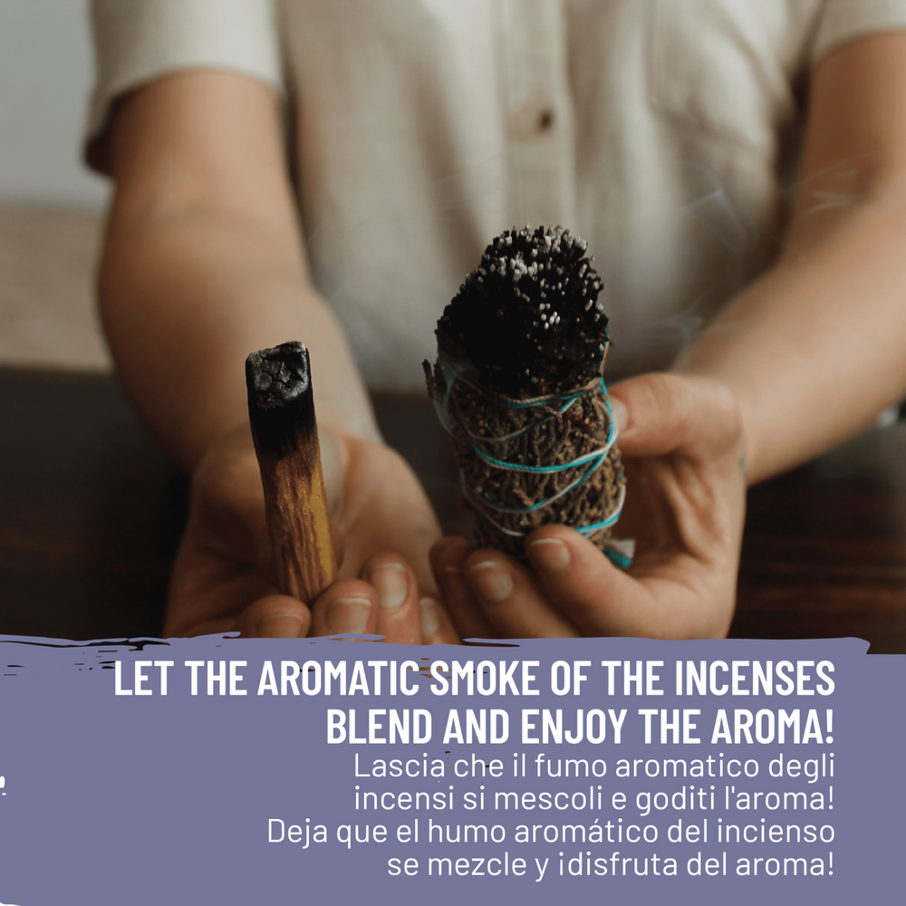 Ginepro & Palo Santo - Smudge e Paletto Incenso Naturale ed Ecosostenibile - dettaglio 6