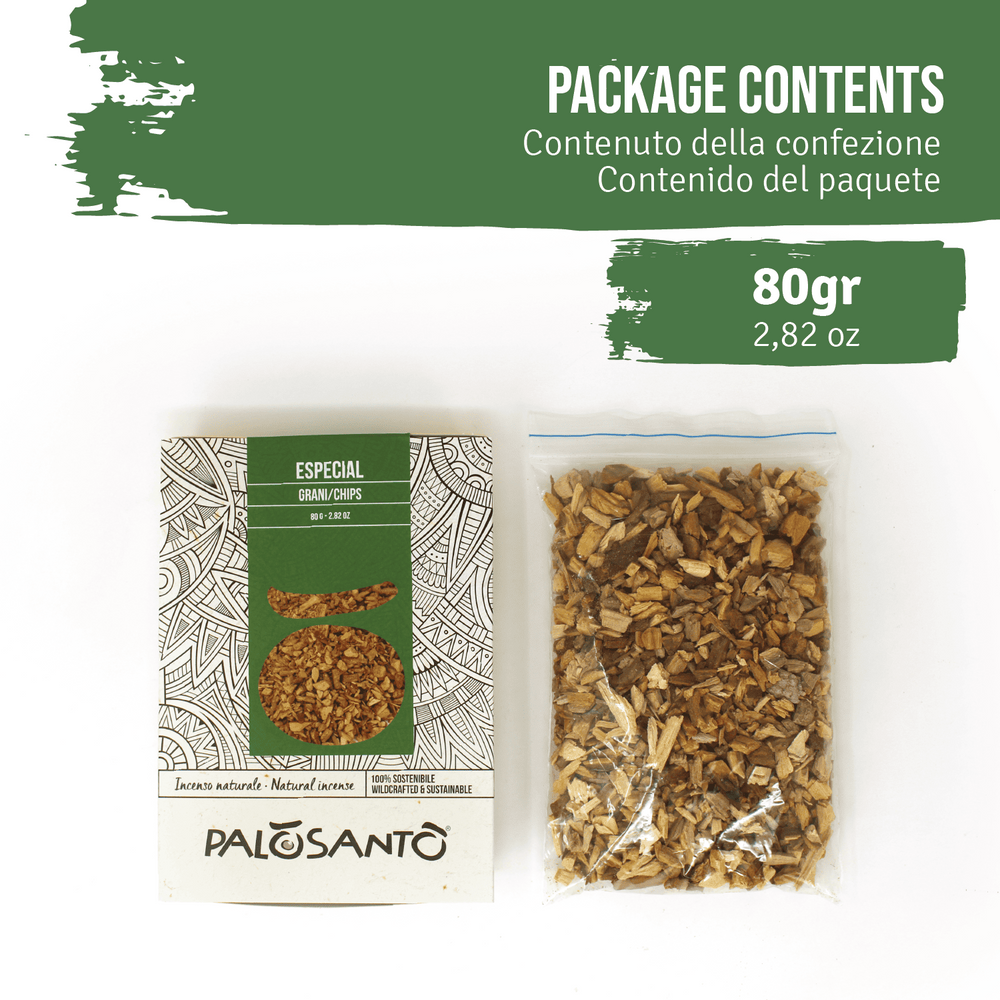 Grani di Legno Palo Santo 'Especial' Incenso Naturale e Ecosostenibile - dettaglio 2