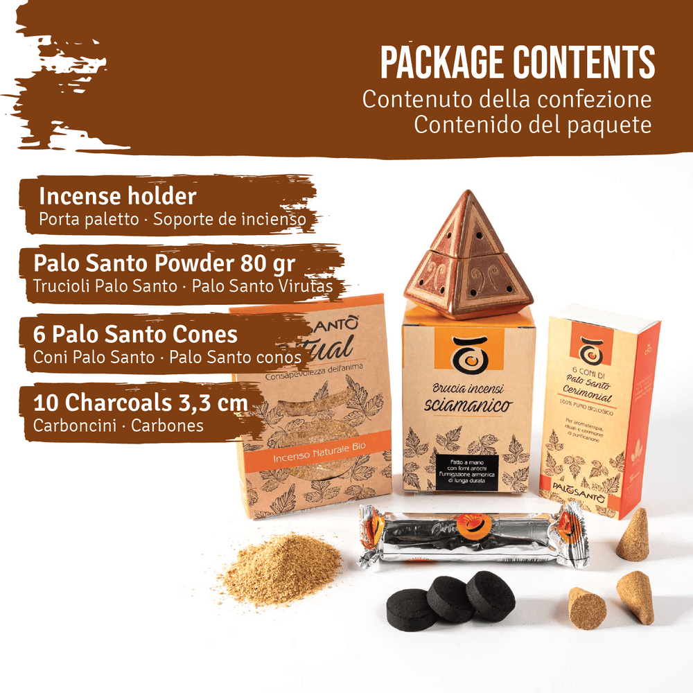 Kit Brucia Incenso, Trucioli Ritual, Coni Cerimonial, Carboncini Diam.33 - dettaglio 2